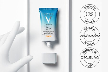 Vichy Mineral 89 dnevni fluid za 72-urno intenzivno vlaženje ZF50+