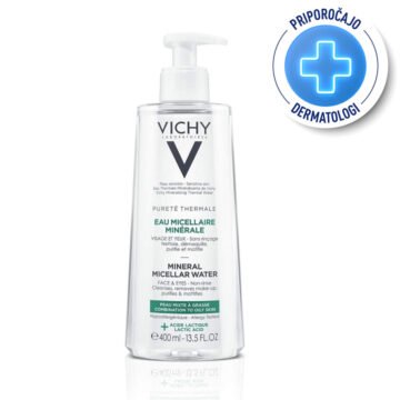 Vichy Pureté Thermale mineralizirana micelarna voda za mešano in mastno kožo, 400 ml