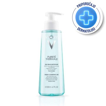 Vichy Pureté Thermale sveži gel za čiščenje občutljive kože obraza, 200 ml