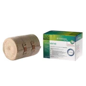 Vivavene dolgoelastični kompresijski povoj 10 cm x 10 m, 1 povoja
