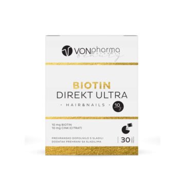 VonPharma Biotin Direkt Ultra prašek 10 mg, 30 vrečk