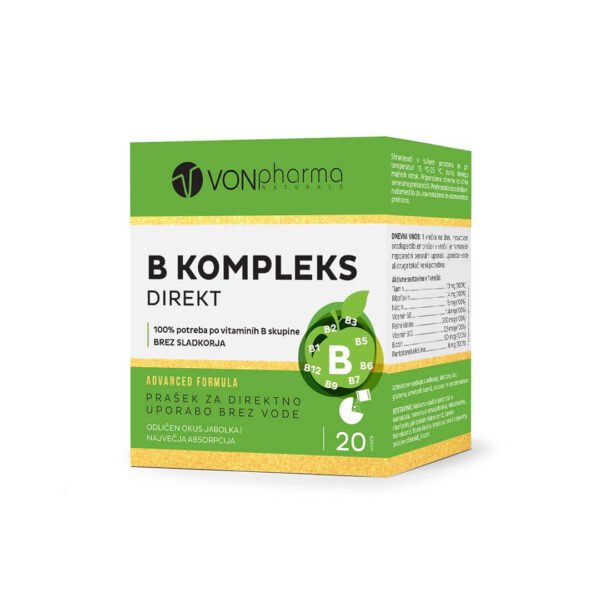 Vonpharma B Kompleks Direkt prašek, 20 vrečk