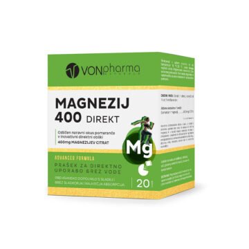 Vonpharma Magnezij 400 Direkt prašek, 20 vrečk