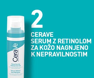 Priporočena uporaba CeraVe penečega čistilnega gela v kombinaciji z retinol serumom