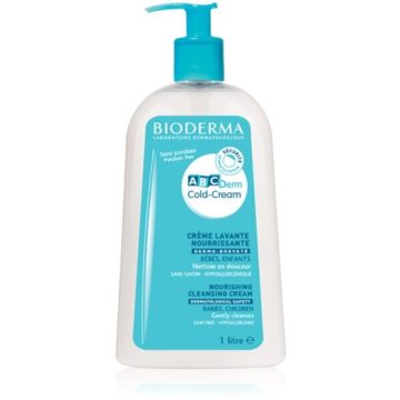 Bioderma ABCDerm čistilni kremni gel za umivanje in tuširanje s Cold kremo, 1000 ml