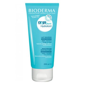 Bioderma ABCDerm vlažilno mleko za obraz in telo, 200 ml