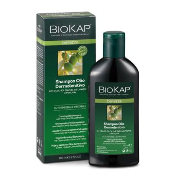 Biokap pomirjujoč oljni šampon, 200 ml