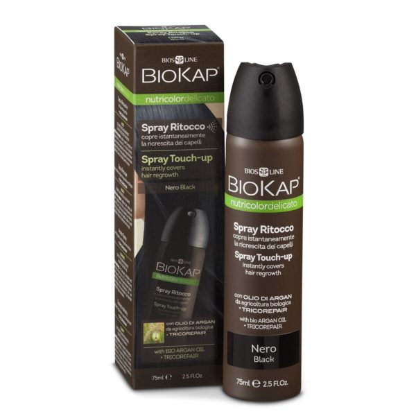Biokap sprej za narastek z odtenkom, 75 ml, črn