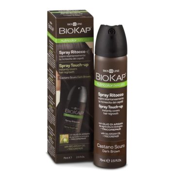 Biokap sprej za narastek z odtenkom, 75 ml, temno kostanjev