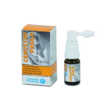 Cerustop olje za uho v pršilu, 10 ml