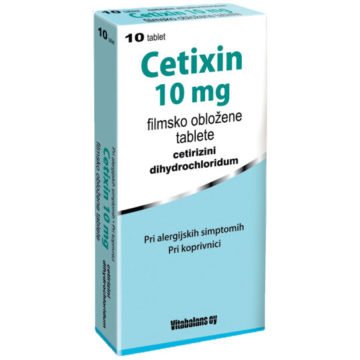 Cetixin 10 mg tablete, 10 tablet