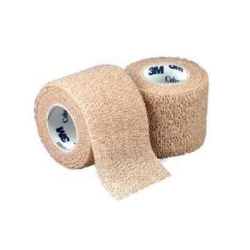 Coban elastični povoj kožna barva 2,5 cm x 4,5 m, 1 povoj