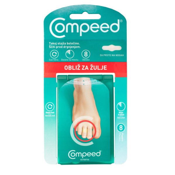 Compeed obliži za žulje na prstih, 8 obližev