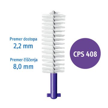 Curaprox CPS 408 Perio medzobna ščetka, 5 ščetk + držalo