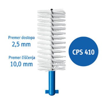 Curaprox CPS 410 Perio medzobna ščetka, 5 ščetk + držalo