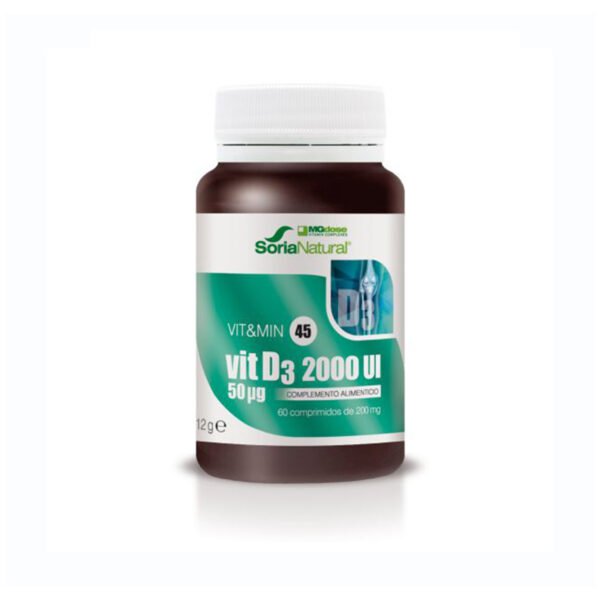 Soria Natural Vitamin D3 MegaDose, 60 tablet Lekarna Mačkovec