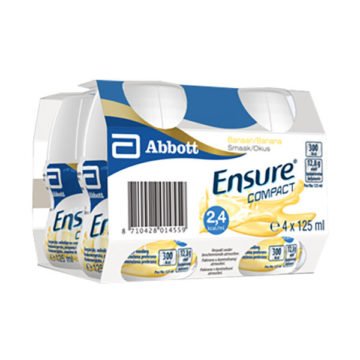 Ensure Compact okus banana, 4 x 125 ml