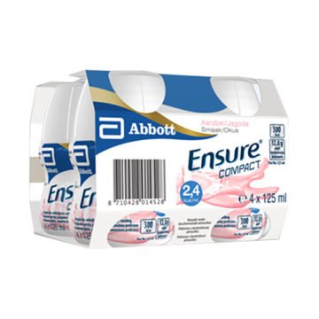 Ensure Compact okus jagoda, 4 x 125 ml