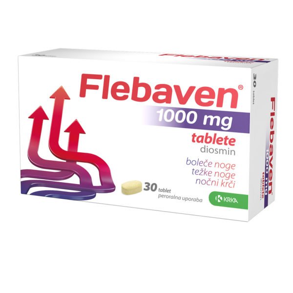 Flebaven 1000 mg filmsko obložene tablete, 30 tablet
