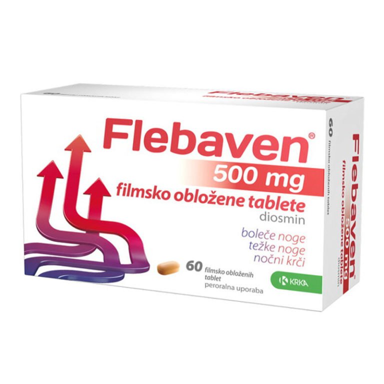 Flebaven 500 mg filmsko obložene tablete, 60 tablet
