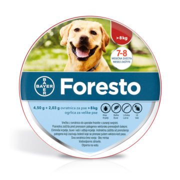 Foresto ovratnica proti zajedalcem nad 8 kg, 1 ovratnica