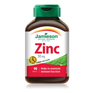 Jamieson Cink 50 mg tablete s podaljšanim sproščanjem, 90 tablet