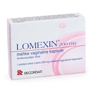 Lomexin 200 mg mehke vaginalne kapsule, 3 kapsule