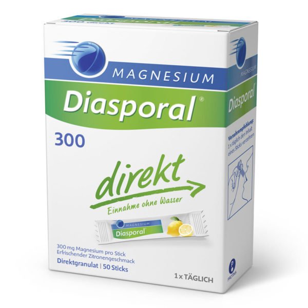 Magnesium Diasporal 300 Direkt granulat, 50 vrečk