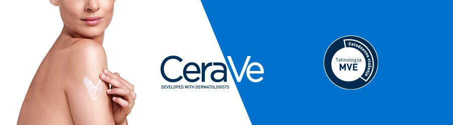 Tekstura CeraVe vlažilne kreme za suho kožo