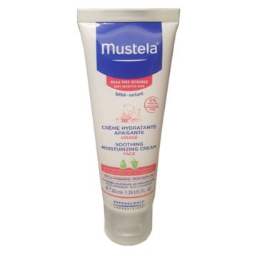 Mustela pomirjujoča hidratantna krema za obraz, 40 ml