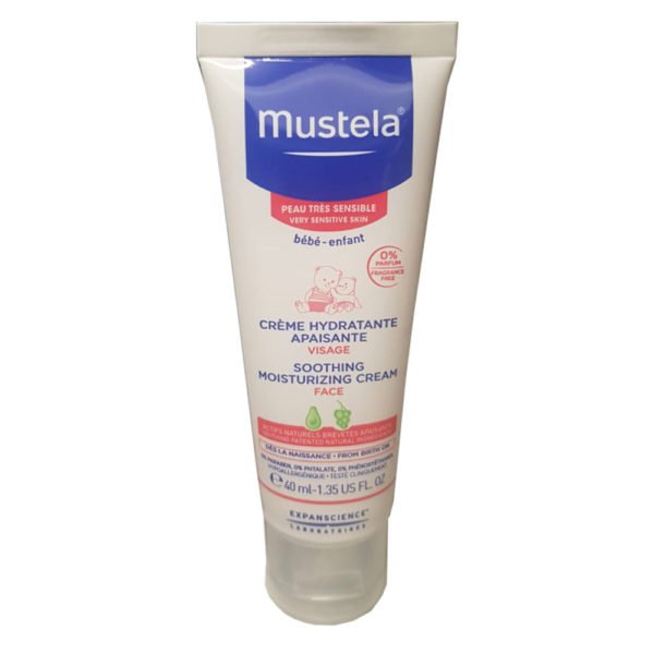 Mustela pomirjujoča hidratantna krema za obraz, 40 ml
