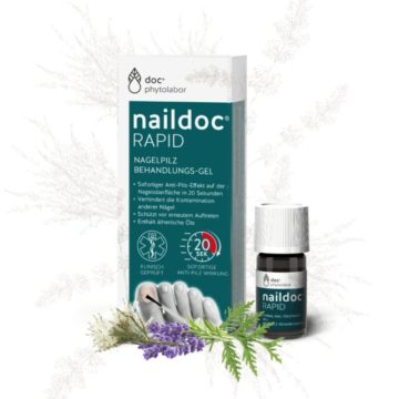 Naildoc Rapid gel za zdravljenje glivične okužbe na nohtih, 5 ml