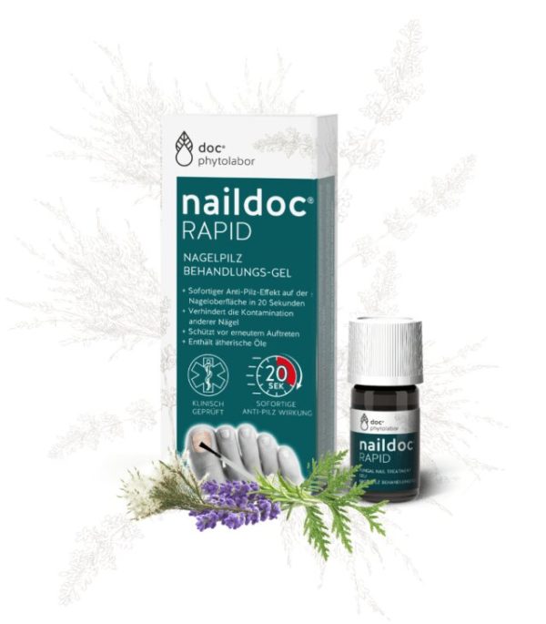 Naildoc Rapid gel za zdravljenje glivične okužbe na nohtih, 5 ml