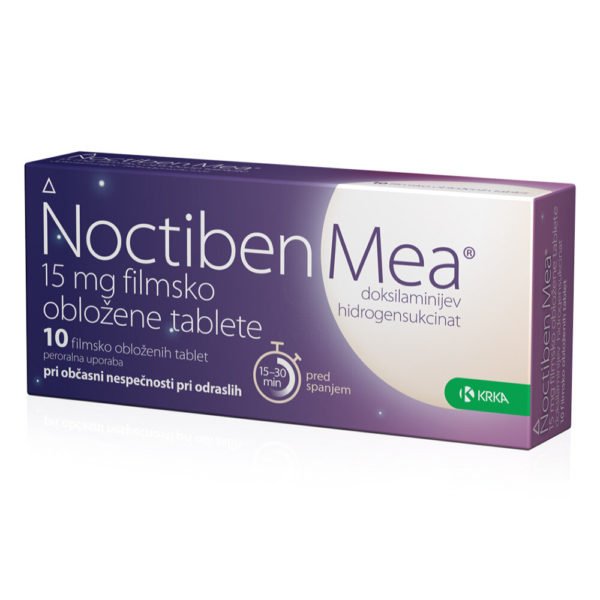 Noctiben Mea 15 mg filmsko obložene tablete, 10 tablet