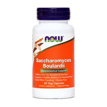 Now Saccharomyces boulardii, 60 kapsul