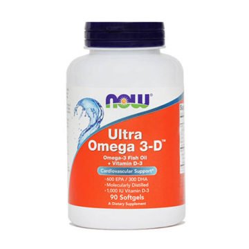 Now Ultra Omega 3-D, 90 mehkih kapsul