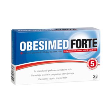 Obesimed Forte pri prekomerni telesni teži, 28 kapsul