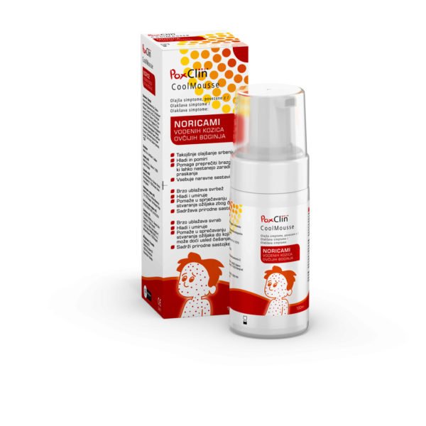 PoxClin hladilna pena za nego otrok z noricami, 100 ml