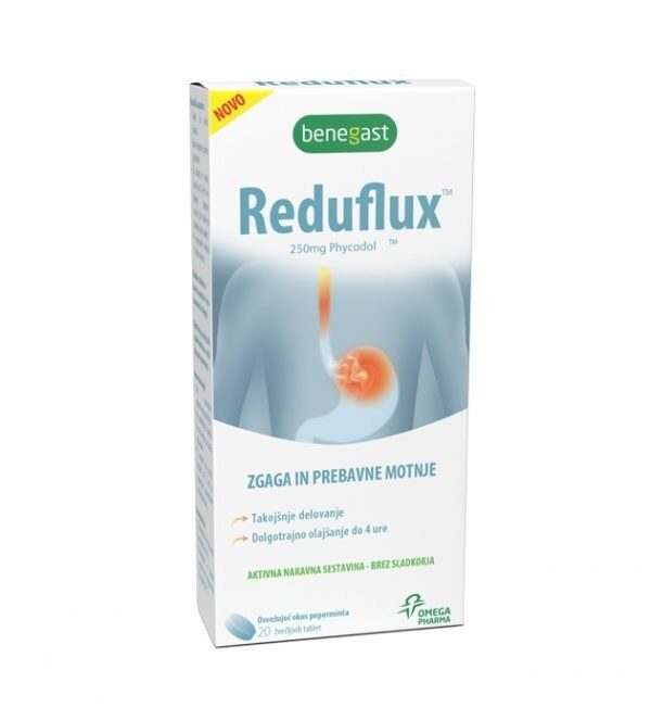 Reduflux žvečljive tablete, 20 žvečljivih tablet