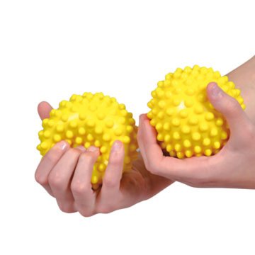 Sensy žoga ježek 20 cm rumena, 1 žoga