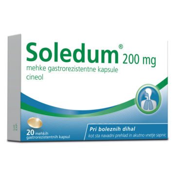 Soledum 200 mg mehke gastrorezistentne kapsule, 20 kapsul