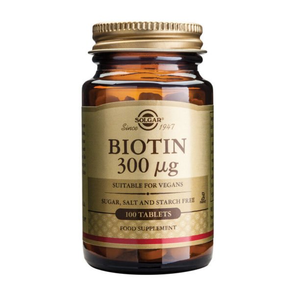 Solgar Biotin, 100 tablet