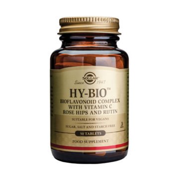 Solgar HY-BIO z vitaminom C in bioflavonoidi, 50 tablet