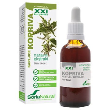 Soria Natural Kopriva XXI kapljice, 50 ml