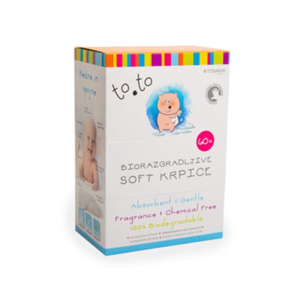 to.to biorazgradljive soft krpice, 60 krpic