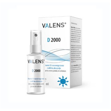 Valens D 2000 ustno pršilo, 25 ml