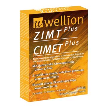 Wellion Zimt Plus cimet kapsule, 30 kapsul