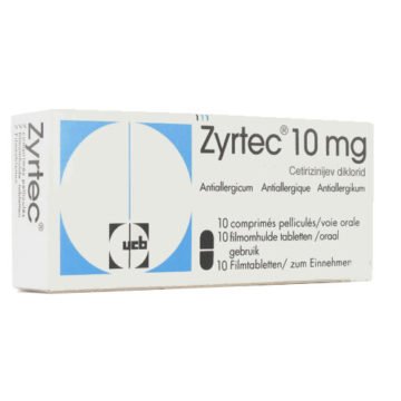 Zyrtec 10 mg filmsko obložene tablete, 10 tablet